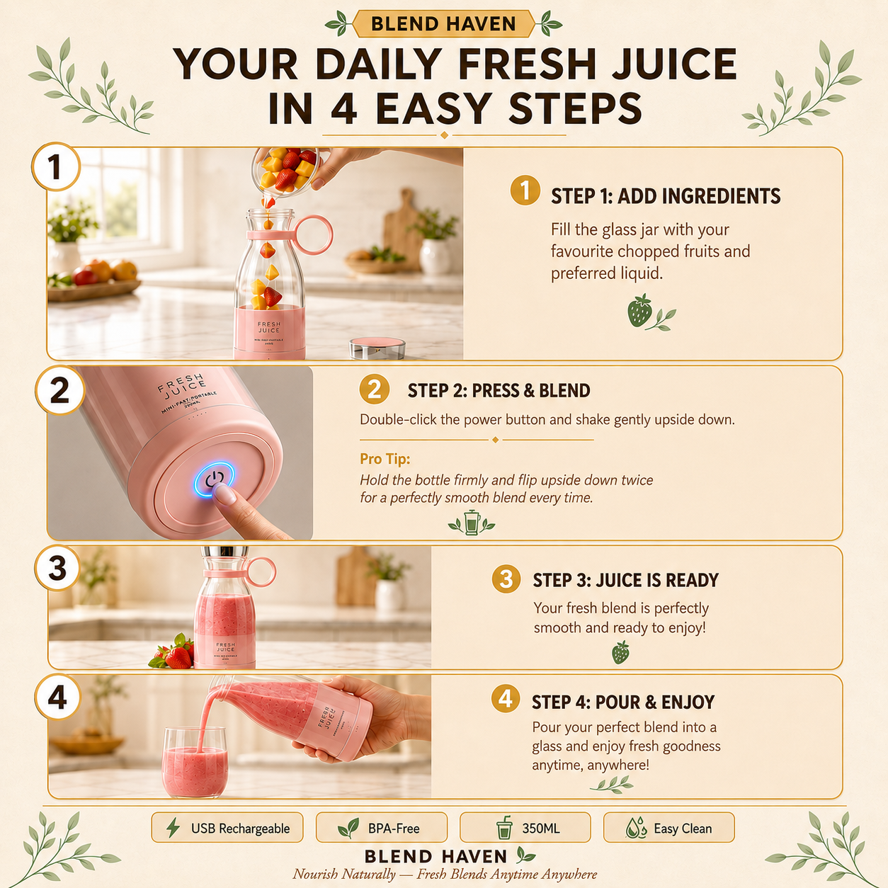 Portable Smoothie Blender